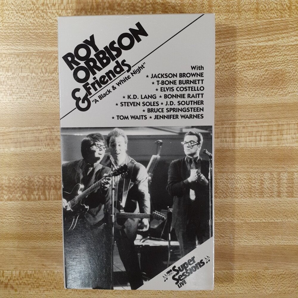 Roy Orbison and Friends A Black and White Night 1988 VHS Super Session T Bone VG